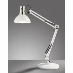 Lampe de table Fischer-Honsel Pit Blanc, 1 lumière