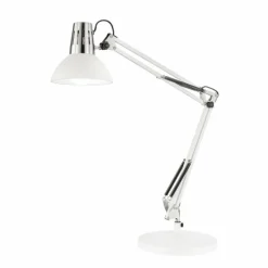 Lampe de table Fischer-Honsel Pit Blanc, 1 lumière