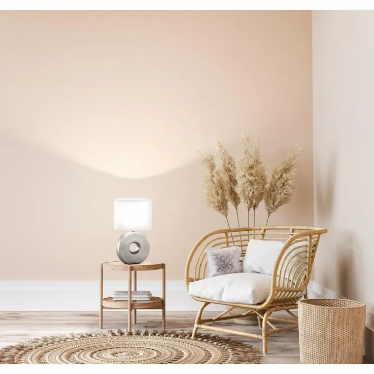 Lampe de table Fischer-Honsel Eye Argenté, 1 lumière