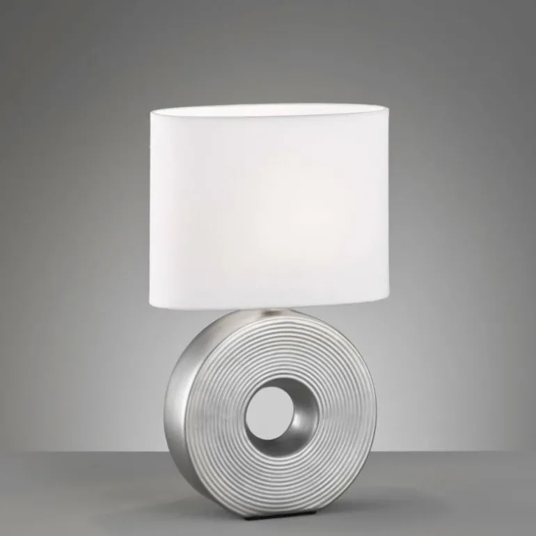 Lampe de table Fischer-Honsel Eye Argenté, 1 lumière