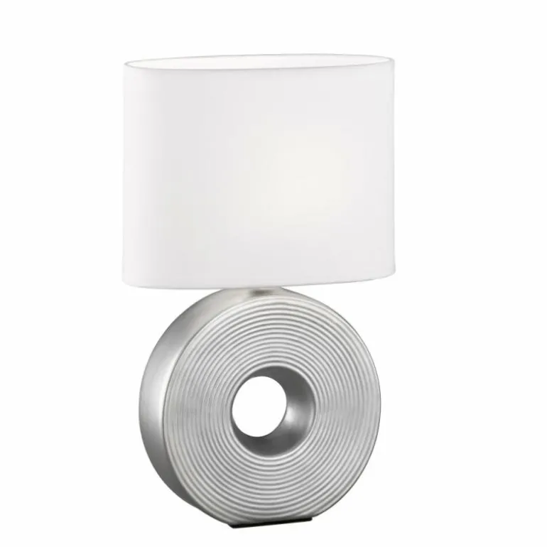Lampe de table Fischer-Honsel Eye Argenté, 1 lumière