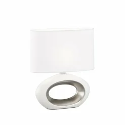 Lampe de table Fischer-Honsel Coba Blanc, 1 lumière