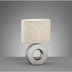 Lampe de table Fischer-Honsel Ponti Argenté, 1 lumière