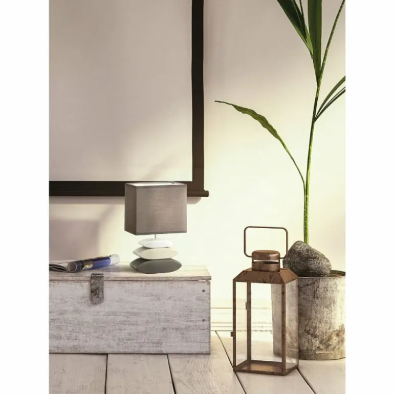 Lampe de table Fischer-Honsel Liner Gris, 1 lumière