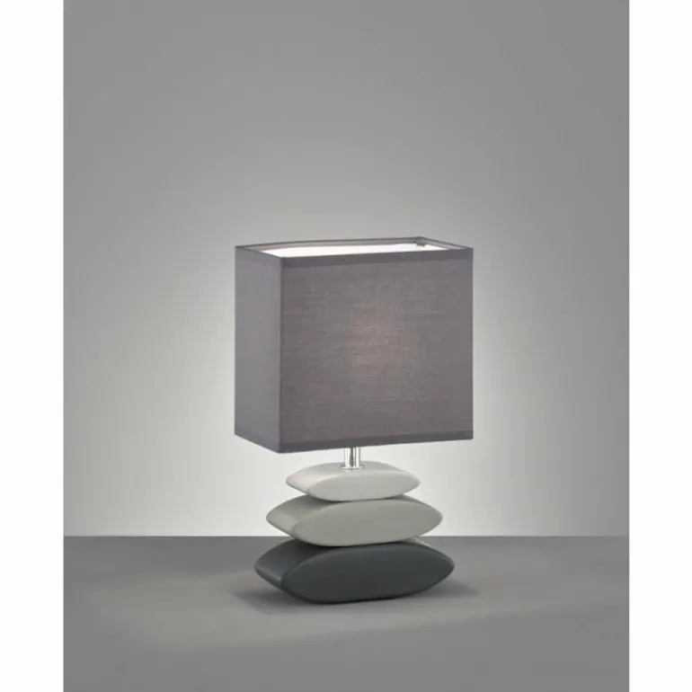 Lampe de table Fischer-Honsel Liner Gris, 1 lumière
