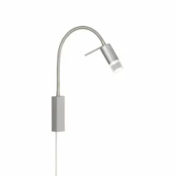 Lampe de table Fischer-Honsel River LED Nickel mat, 1 lumière