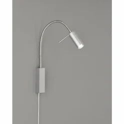 Lampe de table Fischer-Honsel River LED Nickel mat, 1 lumière