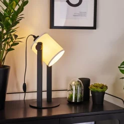 Lampe de table Gibralter Noir, 1 lumière