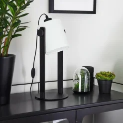 Lampe de table Gibralter Noir, 1 lumière