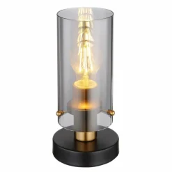 Lampe de table Globo FANNI Laiton, Noir, 1 lumière