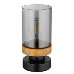 Lampe de table Globo FINCA Écru, Noir, 1 lumière