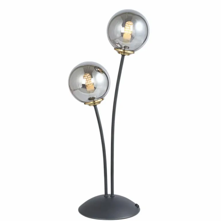 Lampe de table Globo JORGE Noir, 2 lumières