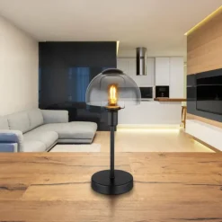 Lampe de table Globo KOKKINI Noir, 1 lumière