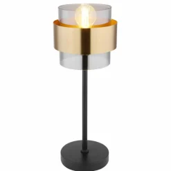 Lampe de table Globo MILLEY Noir, 1 lumière