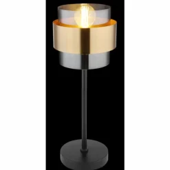 Lampe de table Globo MILLEY Noir, 1 lumière