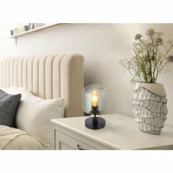 Lampe de table Globo OTHMAR Bronze, Noir, 1 lumière