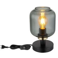 Lampe de table Globo OTHMAR Bronze, Noir, 1 lumière