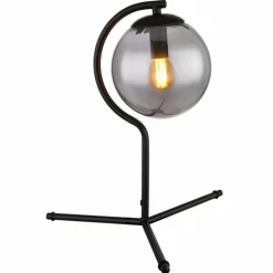 Lampe de table Globo PORRY Noir, 1 lumière