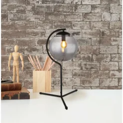 Lampe de table Globo PORRY Noir, 1 lumière
