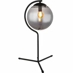 Lampe de table Globo PORRY Noir, 1 lumière
