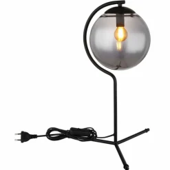 Lampe de table Globo PORRY Noir, 1 lumière