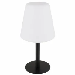 Lampe de table Globo SOLAR LED Noir, 8 lumières, Changeur de couleurs