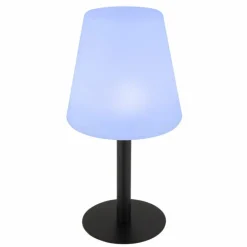 Lampe de table Globo SOLAR LED Noir, 8 lumières, Changeur de couleurs