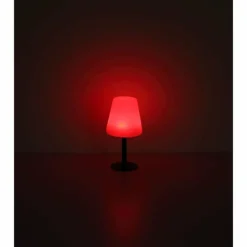 Lampe de table Globo SOLAR LED Noir, 8 lumières, Changeur de couleurs