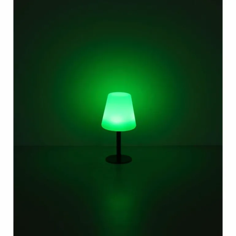 Lampe de table Globo SOLAR LED Noir, 8 lumières, Changeur de couleurs