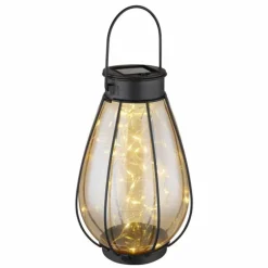 Lampe de table Globo SOLAR LED Noir, 40 lumières