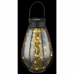 Lampe de table Globo SOLAR LED Noir, 40 lumières