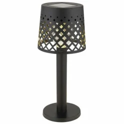 Lampe de table Globo SOLAR LED Noir, Transparent, 1 lumière