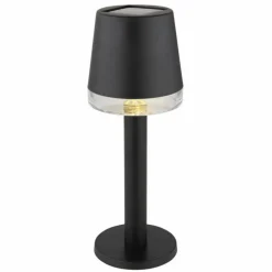 Lampe de table Globo SOLAR LED Noir, Transparent, 1 lumière