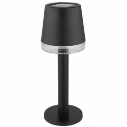 Lampe de table Globo SOLAR LED Noir, Transparent, 1 lumière