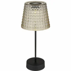 Lampe de table Globo SOLAR LED Fumée, Noir, 1 lumière