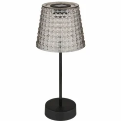 Lampe de table Globo SOLAR LED Fumée, Noir, 1 lumière