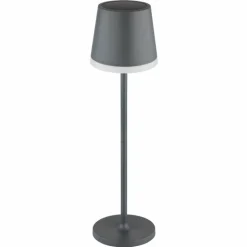 Lampe de table Globo SOLAR LED Anthracite, Blanc, 1 lumière