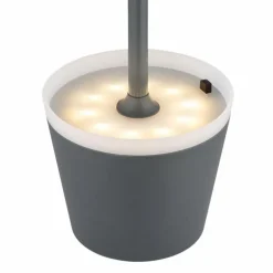 Lampe de table Globo SOLAR LED Anthracite, Blanc, 1 lumière