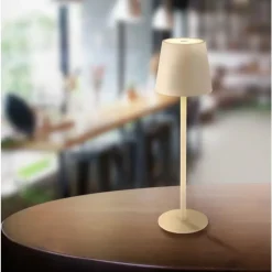 Lampe de table Globo VANNIE LED Sable, Blanc, 1 lumière