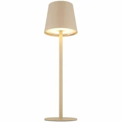 Lampe de table Globo VANNIE LED Sable, Blanc, 1 lumière