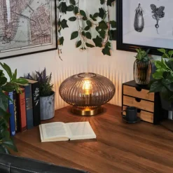 Lampe de table Goldenville Laiton, 1 lumière