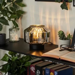 Lampe de table Gondim Noir, 1 lumière