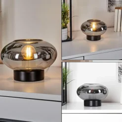 Lampe de table Haikala Noir, 1 lumière