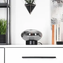 Lampe de table Haikala Noir, 1 lumière