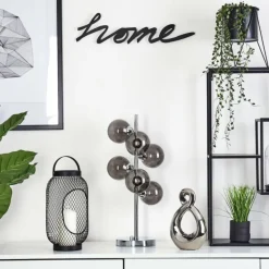 Lampe de table Hyco Chrome, 6 lumières