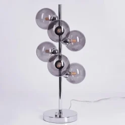 Lampe de table Hyco Chrome, 6 lumières