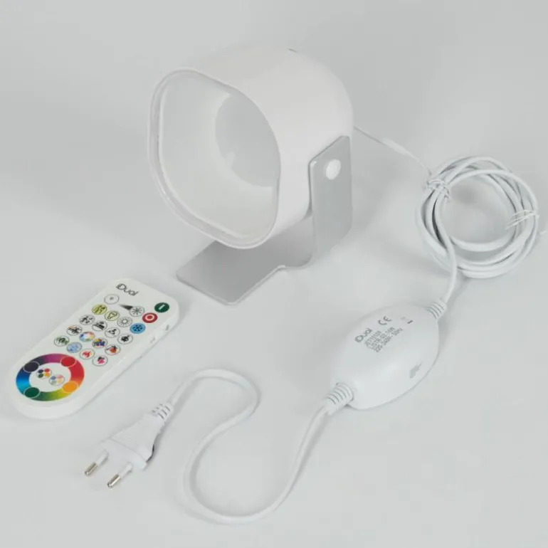 Lampe de table iDual Lilac LED Argenté, 1 lumière, Télécommandes, Changeur de couleurs