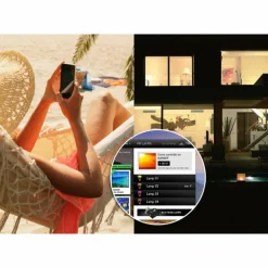 Lampe de table, kit d'extension Philips Hue Ambiance White & Color Iris LED Transparent, Blanc, 1 lumière, Changeur de couleurs