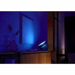 Lampe de table, kit d'extension Philips Hue Ambiance White & Color Iris LED Noir, Transparent, 1 lumière, Changeur de couleurs