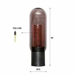 Lampe de table Lalora Anthracite, 1 lumière